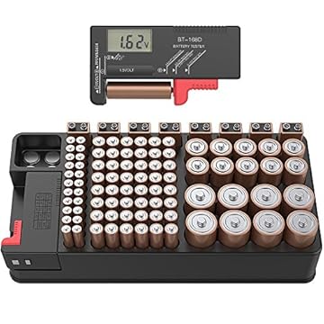 battery caddy and tester