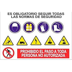 Cofan 21201008 Cartel de Obra Glasspack, 1000 x 700 mm