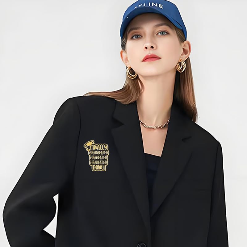 Image of coadipress 4Pcs Cute Graduation Cap Brooches For Women Diploma School Graduate Enamel Lapel Pin Graduation Season Accessories For Party Supplies And High School Graduation Caps