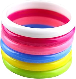 SAFIGLE 6 Pçs Pulseiras Infantis Pulseiras De Silicone Bijuterias De Natal Para Crianças Pulseiras De Plástico Para Crianças Pulseiras De Joias Femininas Pulseiras De Plástico Para