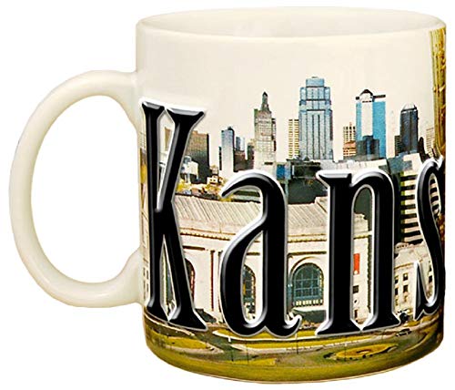 Taza de café Americaware Kansas City 18 oz color relieve miniatura 2