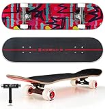 Magneto SUV Skateboards | Fully Assembled Complete 31' x 8.5' Standard Size | 7 Layer Canadian Maple Deck | Designed for All Types of Riding Kids Adults Teens Men Women Boys Girls | Free Skate Tool