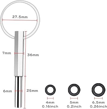 GERUI Fully Automatic Coffee Machine Oval Head Wrench, Portable Coffee Machine Repair Tool, Stainless Steel, 1 Count