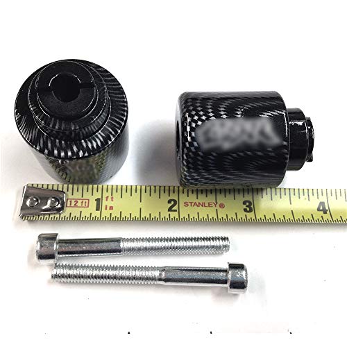 XKH GROUP Motorcycle Carbon CBR Logo Bar Ends Honda Super Blackbird CBR1100XX Honda CBR 1000 RR 2004-2008 Honda CBR 600RR 2003-2013 Honda CBR 600 F1/F2/F3/F4/F4I 1987-2006 etc.