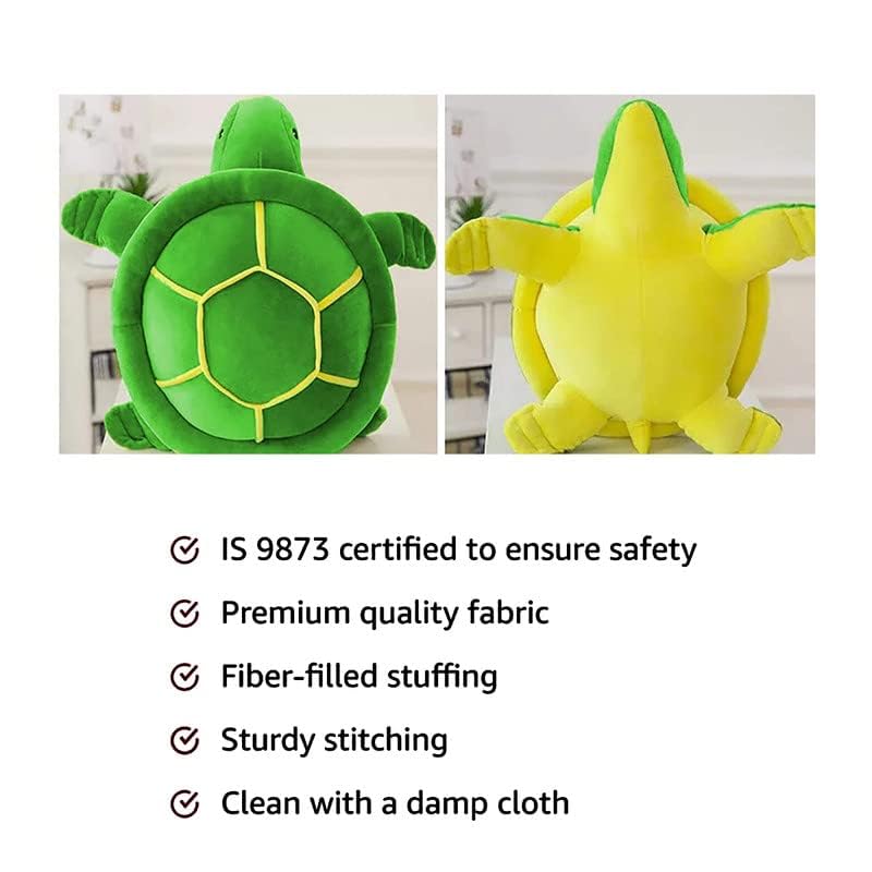 Image of DearJoy Turtle Baby Pillow Cum Soft Toy (Green, 50cm)