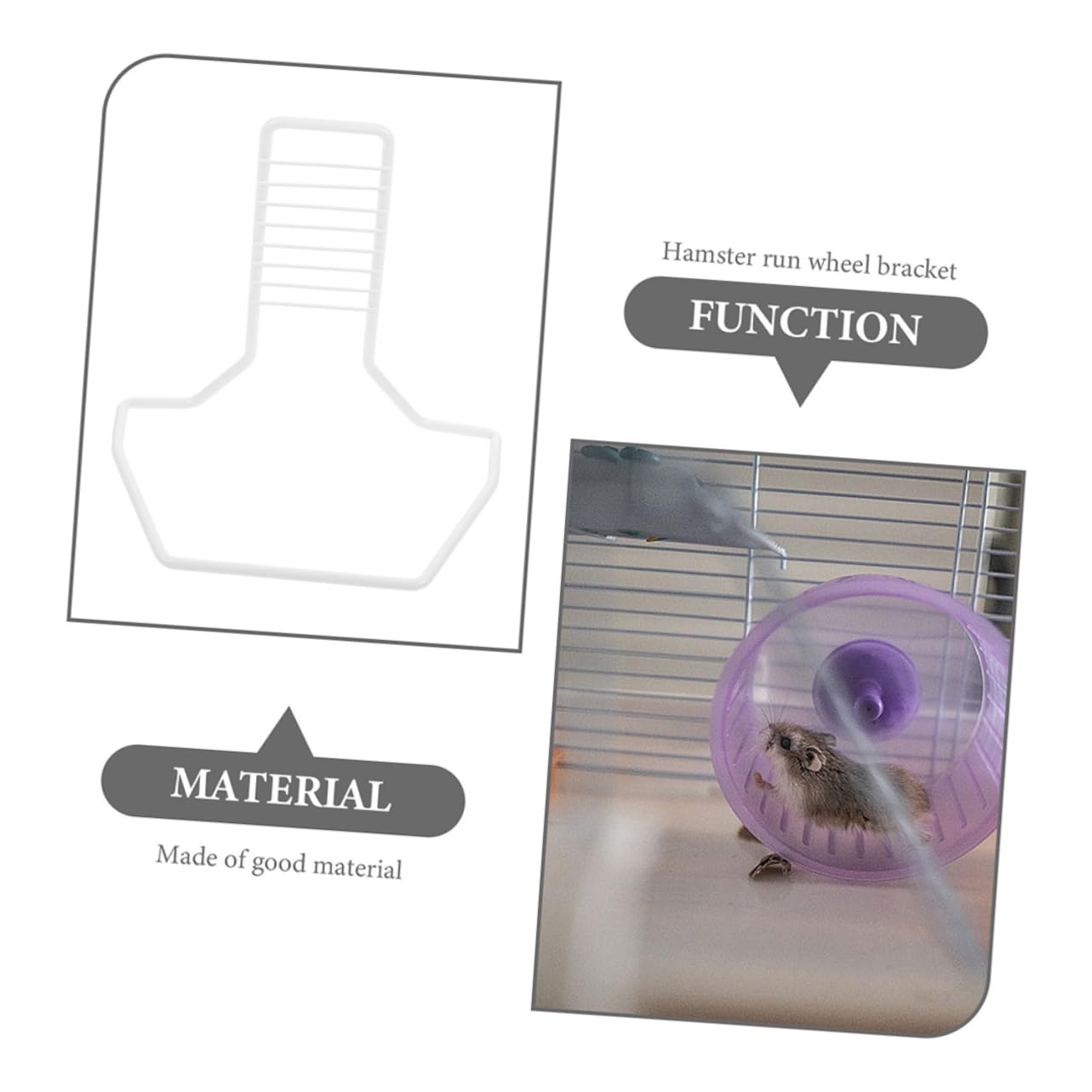 BESPORTBLE 6pièces Support De Roue De Course pour Hamster De Support Silencieux Et Stable pour Roue Petits Animaux Accessoire Pratique Et pour Hamsters