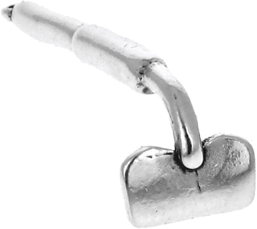 Colgante de azada de jardín grande 3D de plata esterlina Item #4796, Plata esterlina, No es una piedra preciosa