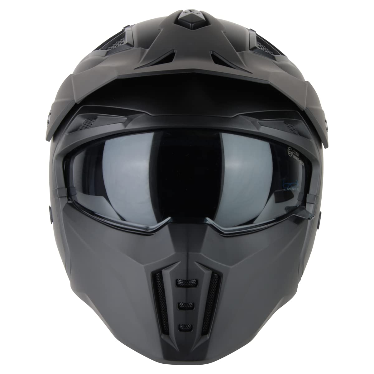 VINZ Kioto Casco Jet con Visera Solar | Casco Streetfighter para Scooter & Moto & Ciclomotor | ECE 22.06 Homologado | En Tamaño XS - XXL | para Hombre y Mujer