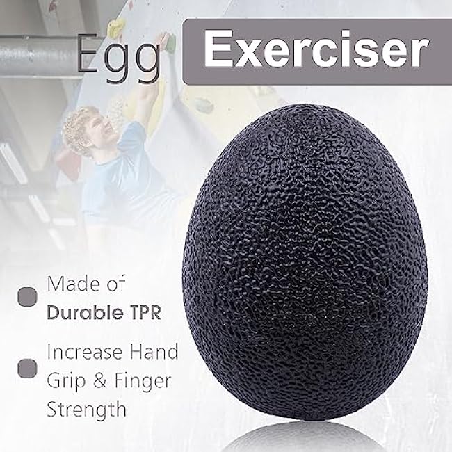 Hand Grip Strengthener 10 Pack, Grip strength trainer, Hand gripper strengthener, Finger Stretcher, Resistance Extensor Bands, Finger Exerciser & Stress Relief Ball for Athletes & Musicians