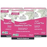 Earth Mama Organic Red Raspberry Leaf Tea | Labor Prep & Menstrual Support Herbal Tea, Pregnancy & Postpartum Care Recovery | 48 Teabags | Caffeine Free & Non-GMO