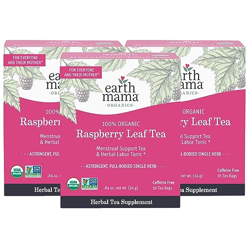 Earth Mama Organic Red Raspberry Leaf Tea | Labor Prep & Menstrual Support Herbal Tea, Pregnancy &...