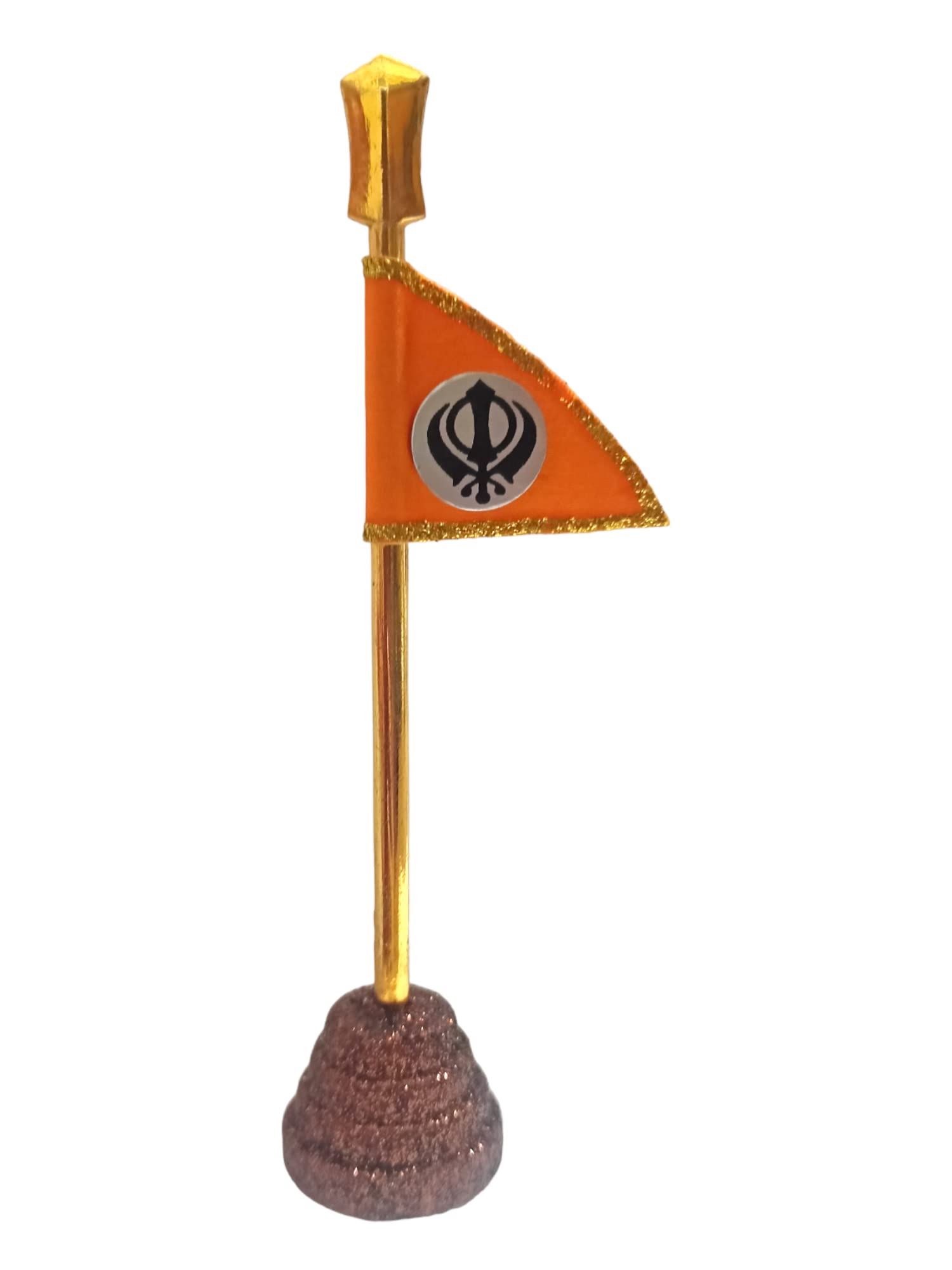 Khanda Nishan Sahib Flag For Car Dashboard And Tabletop