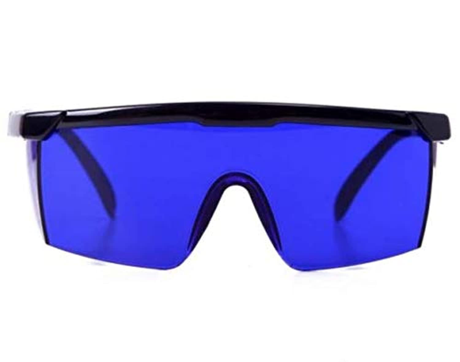 Laser Eye Protection Safety Glasses for 590nm-690nm Red Green Yellow and UV Lasers with Case -Dark Blue