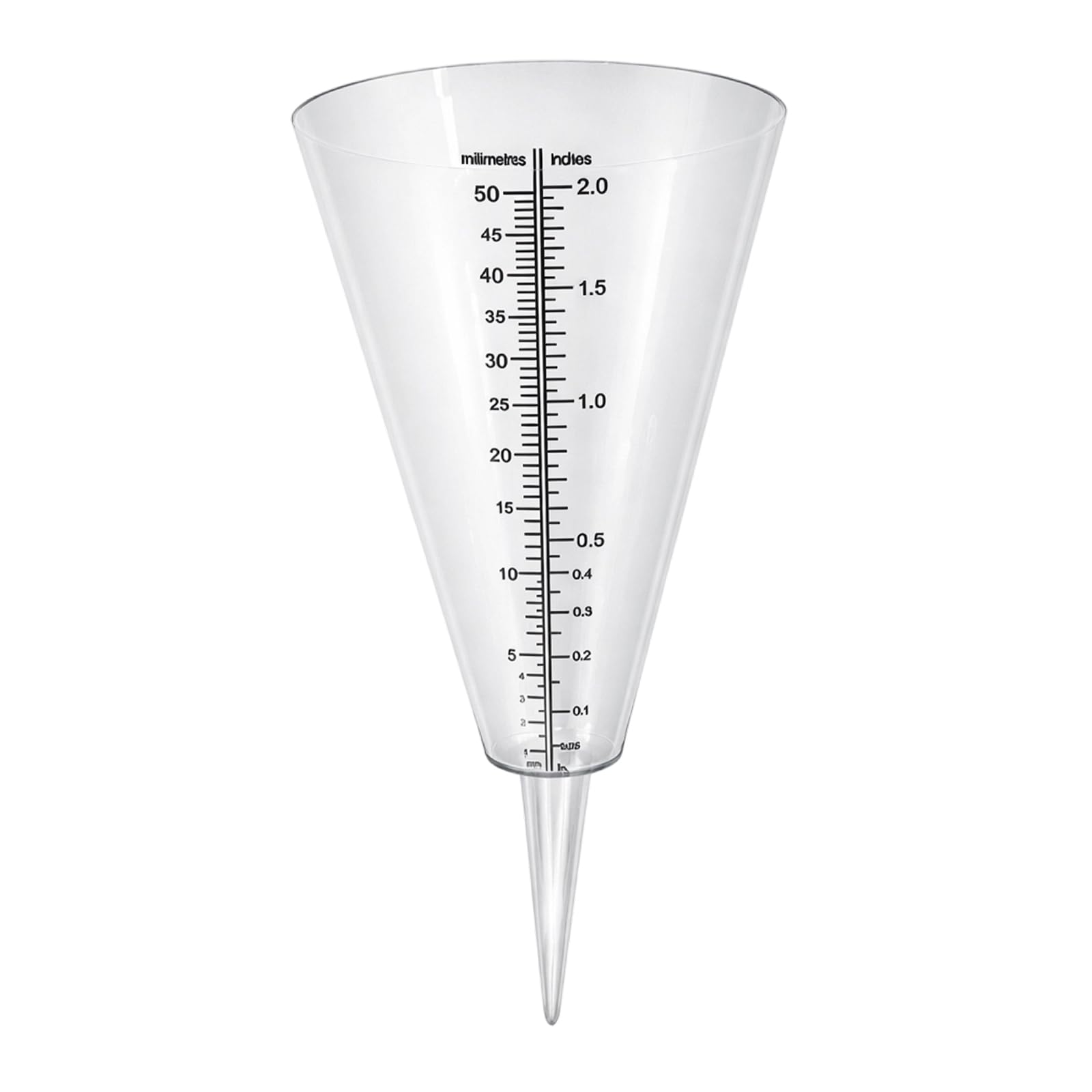 Rain Gauge for the Garden, Outdoor Rain Gauge with Conical Design, Rain Gauges for Garden Use, Rain Catchers for Garden Monitoring, Outdoor Rainfall Gauge for Garden Lawn Terrace