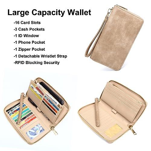 Image of Soperwillton Women Backpack Purse Shoulder Handbags Travel Bag Set 2pcs | Soft PU Leather,Large Capacity,Many Pockets,with a Functional Wallet,with a Detachable Shoulder Strap,Multipurpose Design