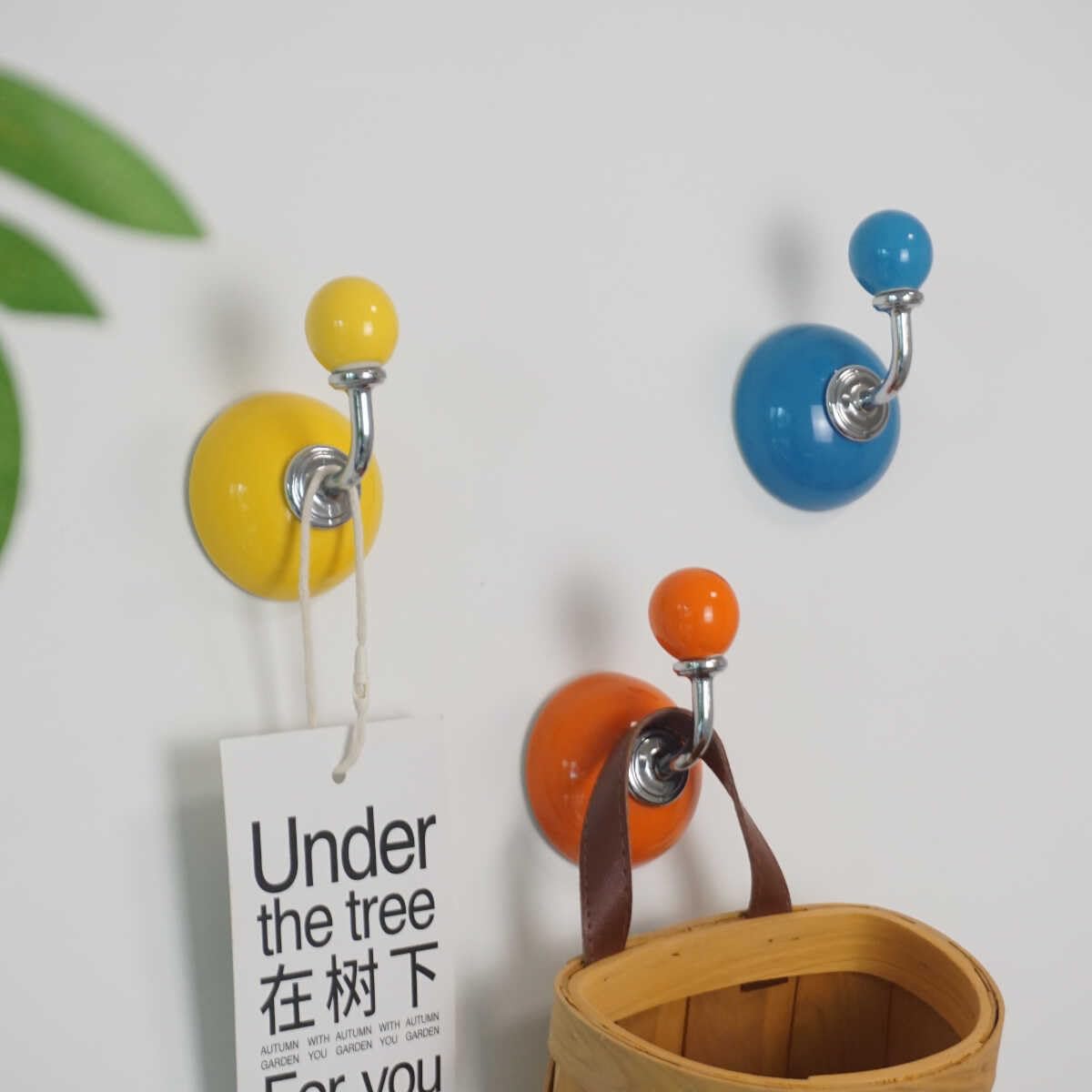 カラフルドーナツ吸盤フック6個セット カラフルドーナツ型吸盤フック6