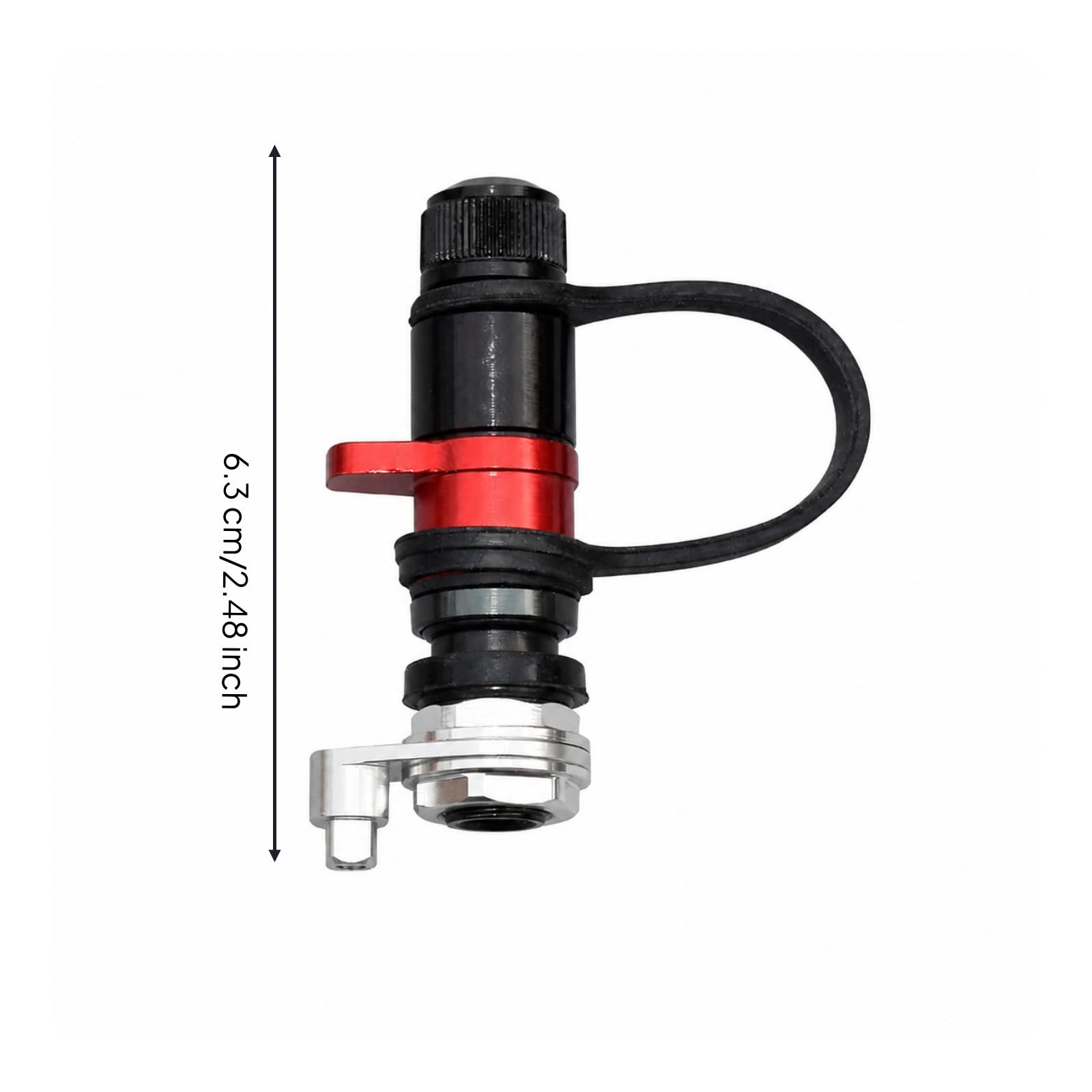Conector Válvula sinflado Rápido con Palanca Laral Portátil sinflador Neumáticos con Tapa Atada Compacto para Conducción por sierto,