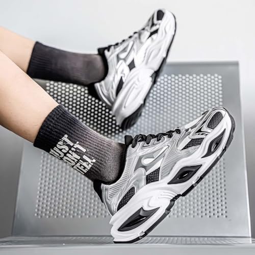 Baskets à plateforme homme en maille avec lacets confort - 3