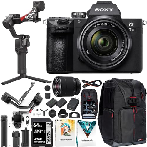 Sony a7 III Mirrorless Full Frame Camera with 28-70mm...