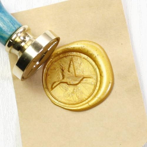 Hummingbird Sealing Stamp Set, Seal Stamp, Wax Seal, 25mm Initial Sealing Stamp