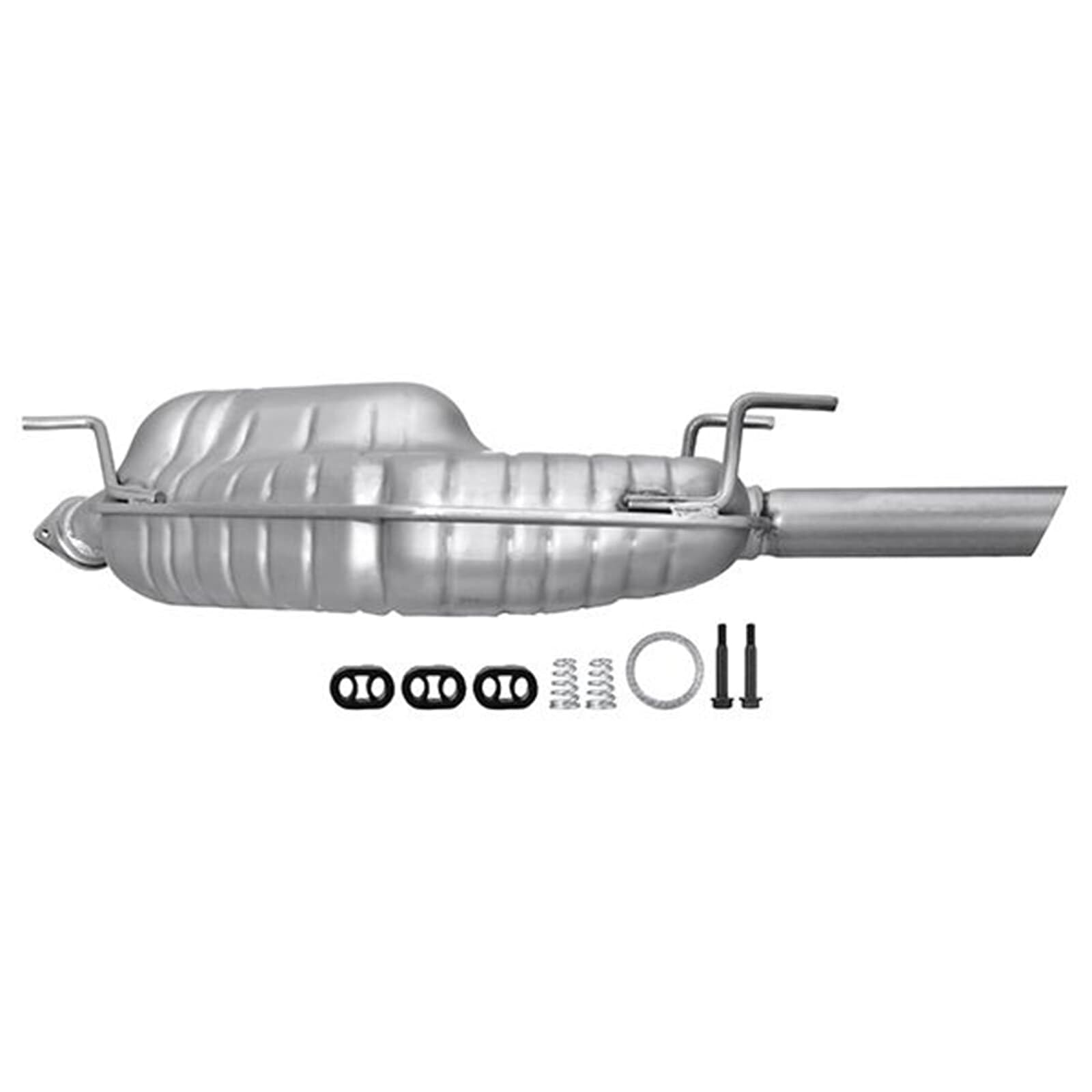 HELLA 8LD 366 031-061 Tłumik końcowy - Easy2Fit® Kit - z tyłu - jednoczęściowy - Komplet z elementami do montażu