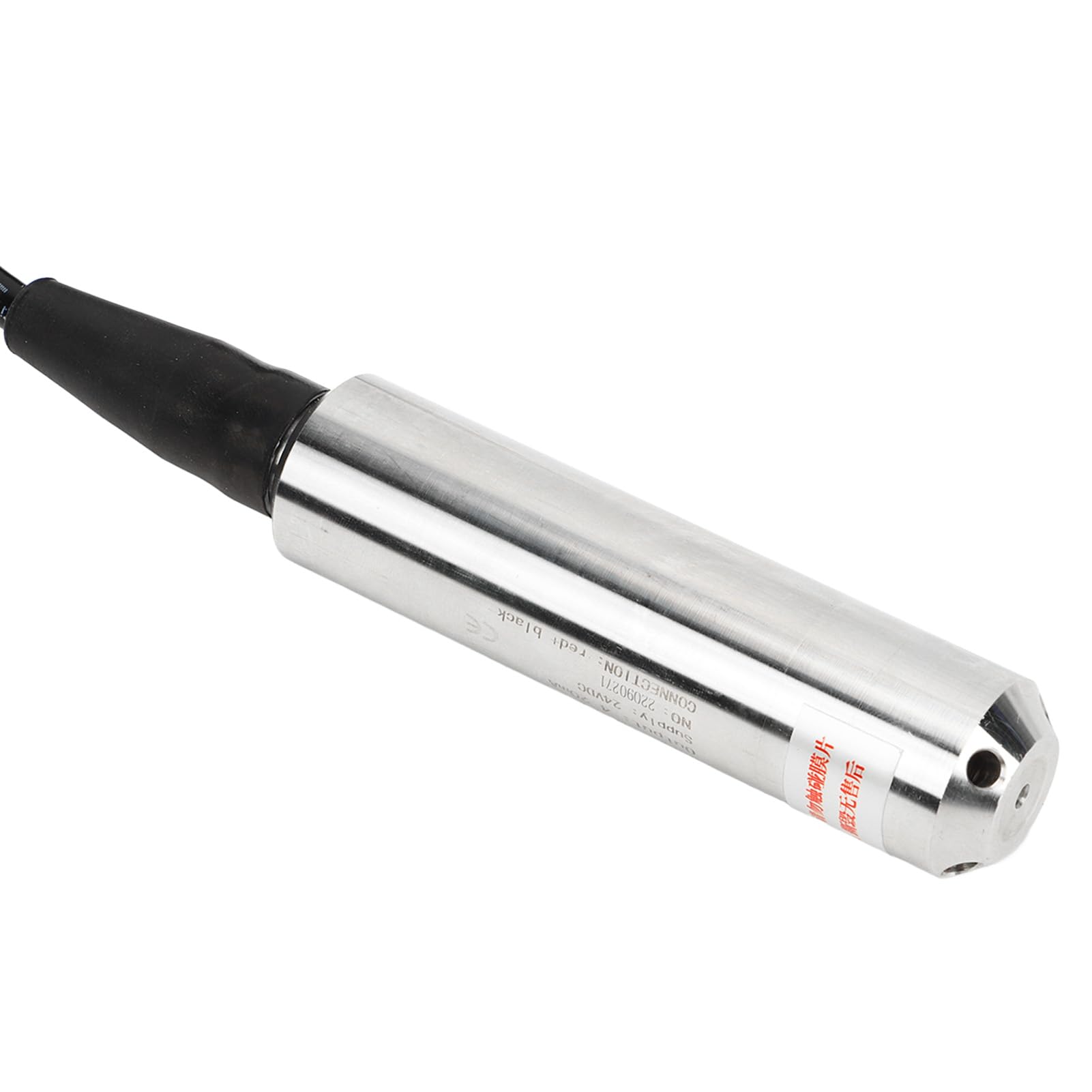 Trasmettitore Livello Acqua 4-20mA 24V CC, Sonda Sensore Acciaio Inossidabile 304 Portata 0-2 Metri, IP68 Impermeabile Sommerso, Serbatoio Pozzo Serbatoio Industriale