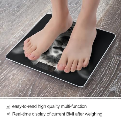 Báscula Digital de Baño con Pantalla LED Clara y Plataforma de Vidrio Templado miniatura 5