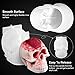 3D Skull Resin Molds, 2 Pack Skull Candle Molds, Silicone Skull Shape Handmade Candle Making Mould, DIY Craft Resin Mold for Fondant Cake, Aromatherapy Candle, Chocolate, Soap, Candy