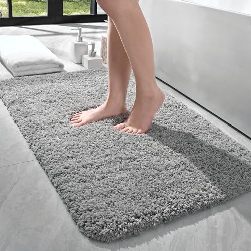LOCHAS Bathroom Rug 36x24 Inch, Soft Thick Absorbent Microfiber Bath