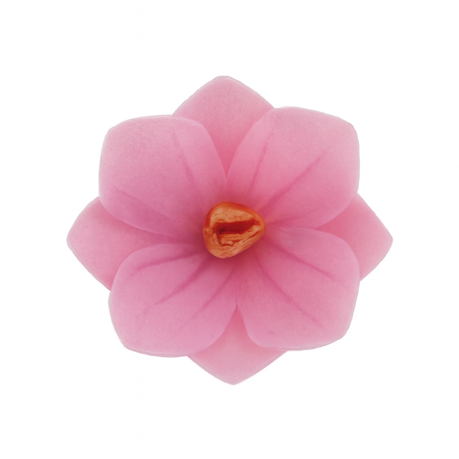 dekora - Edible Flowers for Cake Decorations, 18 pink Wafer Paper Camellias, 4 cm, Cake Toppers for Wedding, Birthday, Baby Shower, Gender Reveal & Cupcakes