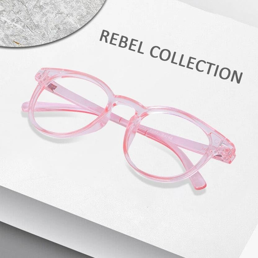 Image of ARZONAI Eyewear Pink Block Uv Protected Computer Glasses Frame for men and women (Unisex) - Medium Size