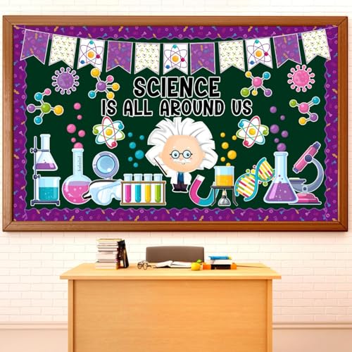 Décoration de salle de classe scientifique Epakh : kit mural de 81 pièces