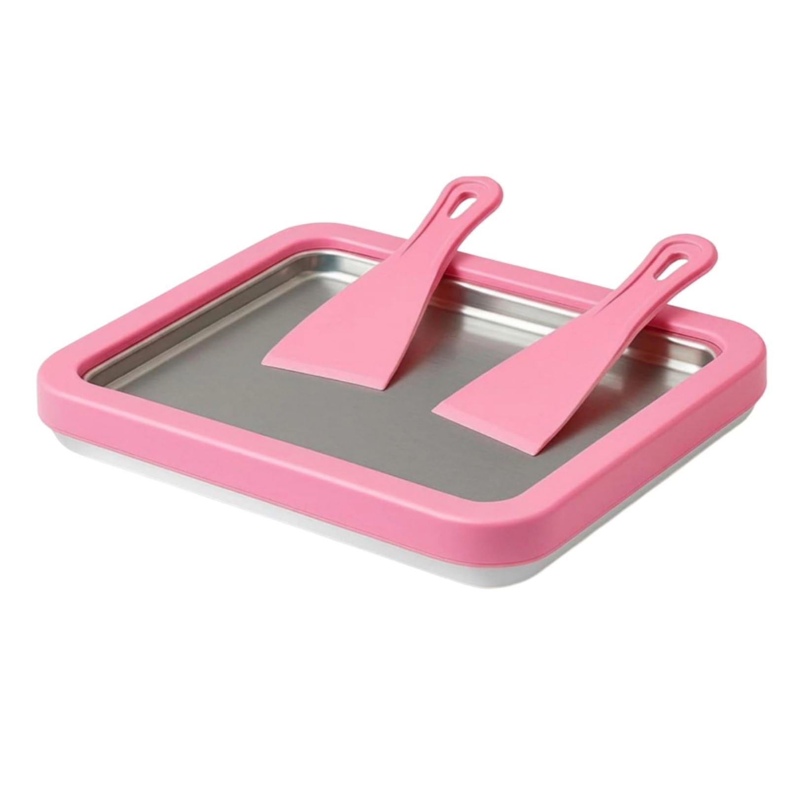 Fried Ice Cream Pan Food Grade Material Non-Electric Chilled Yogurt Plate Rolled Ice Cream Appliance Safe For Families, Parties, Pink|Ice Cream Makers-image-38