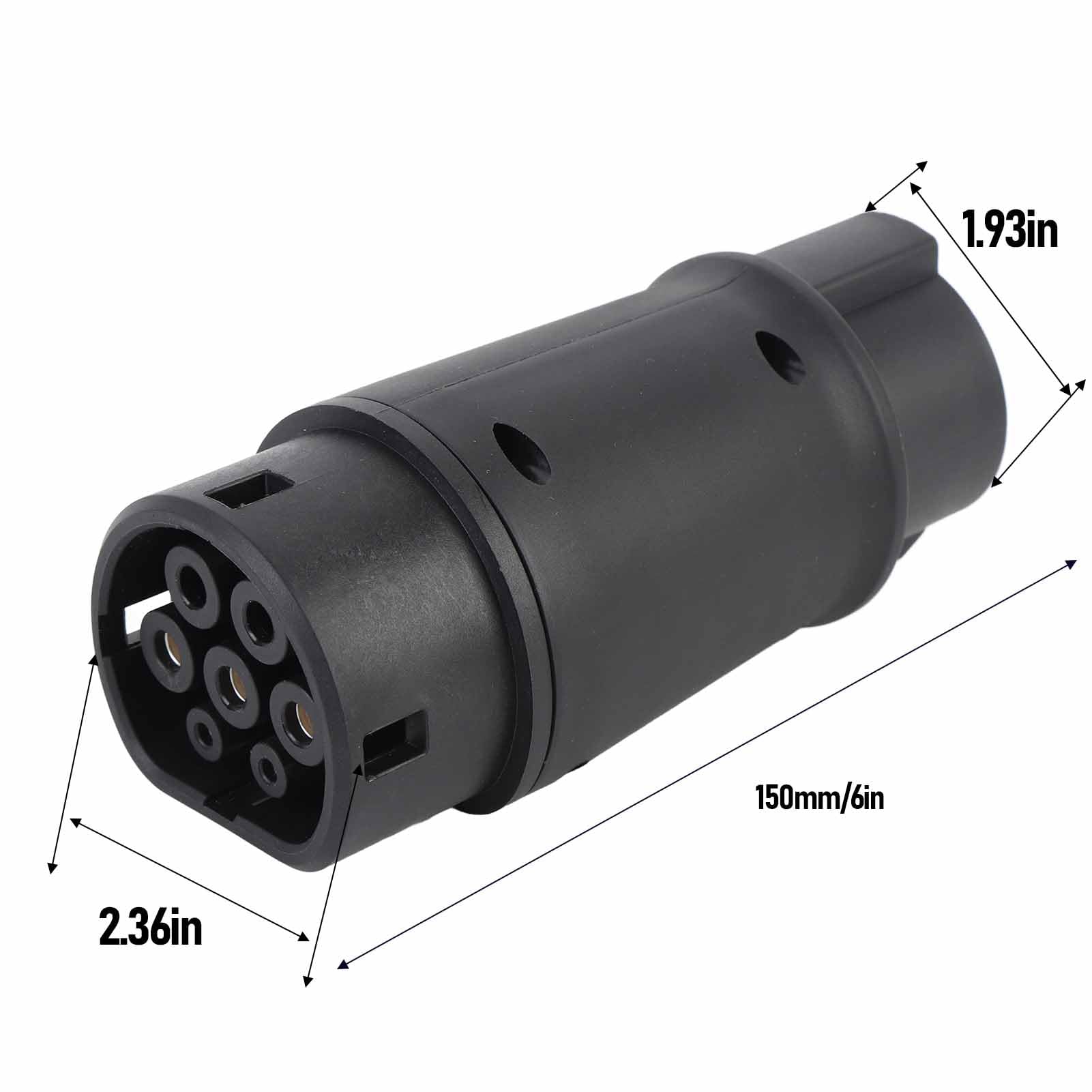 Przenośny Adapter ładowania EV Typ 1 do Typu 2, 7,2 KW 16a 32a, 240 V z oceną ochronną IP54, Konwersja Pojazdu Elektrycznego