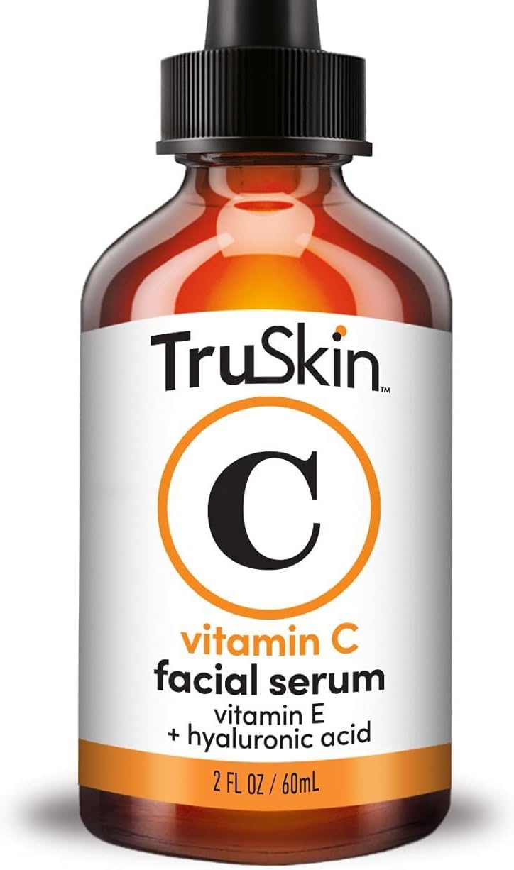 TruSkin Vitamin C Serum for Face – Anti Aging Face Serum with Vitamin C, Hyaluronic Acid, Vitamin E – Brightening Serum for Dark Spots, Even Skin Tone, Eye Area, Fine Lines & Wrinkles, 2 Fl Oz 60 ml
