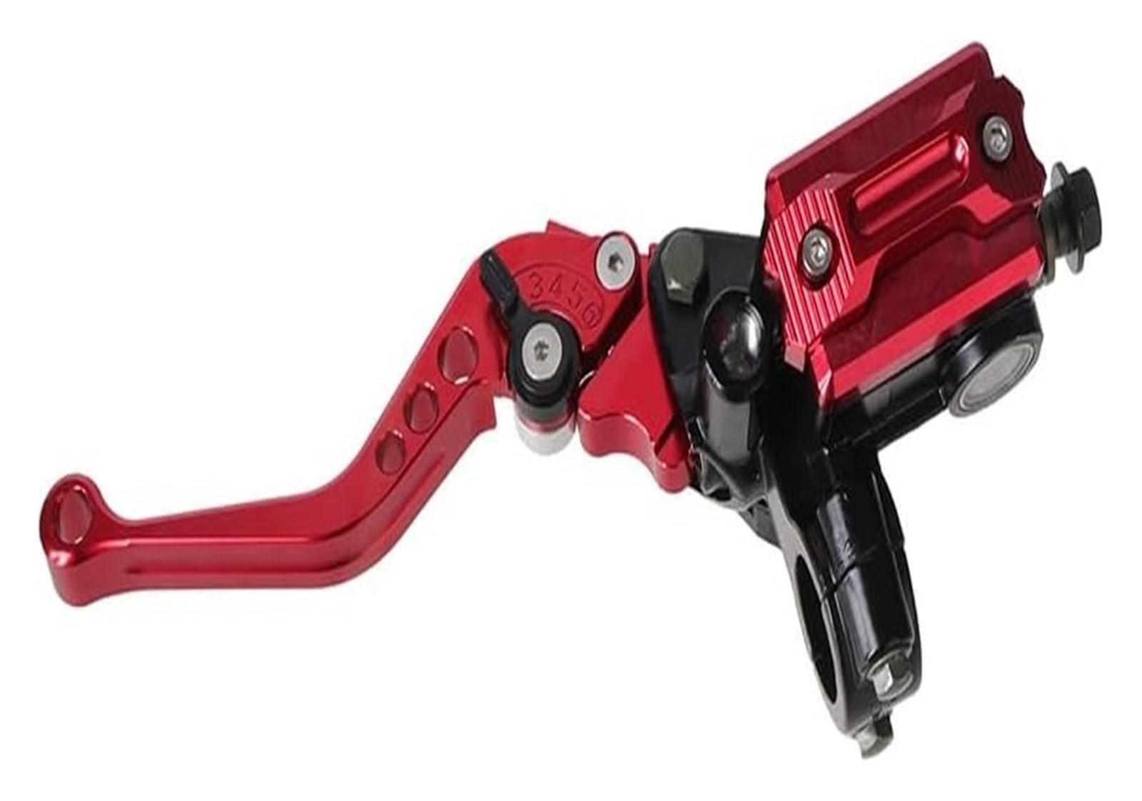 Eamrfvqt Red Left Brake Clutch Levers, Aluminum Master Cylinder Levers
