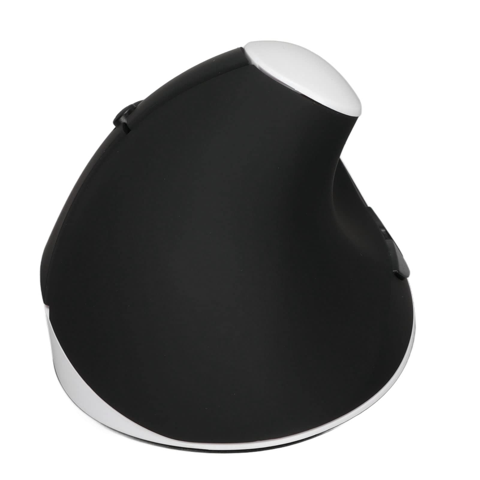 XUMIUZIY Mouse per Mancini, Mouse Ergonomico Verticale Wireless 2.4G, Mouse Ottico Regolabile 800/1200/1600 DPI, Ricaricabile con Ricevitore USB, per Computer Portatile PC Desktop (bianco