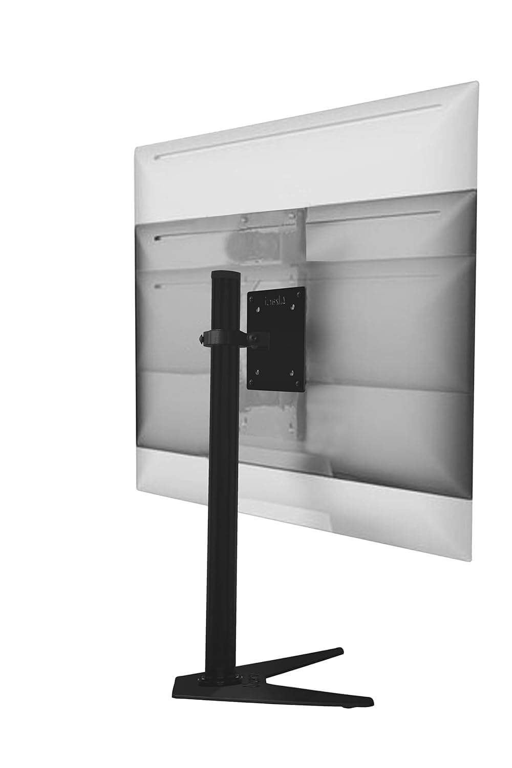 Exito Single Monitor Stand for 13-32 Inch Computer Screens, Freestanding Single Monitors Arm Desk Mount, Universal VESA Monitor Mount 75x75/100x100mm, Adjustable Height and Angle, (SMS-001), Black