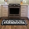 ALAZA Farmhouse Kitchen Rugs, Kitchen Mats for Floor Doormat for Kitchen Bathroom Decor 39 x 20 Inch, Welcome to The Farmhouse Cozy Design