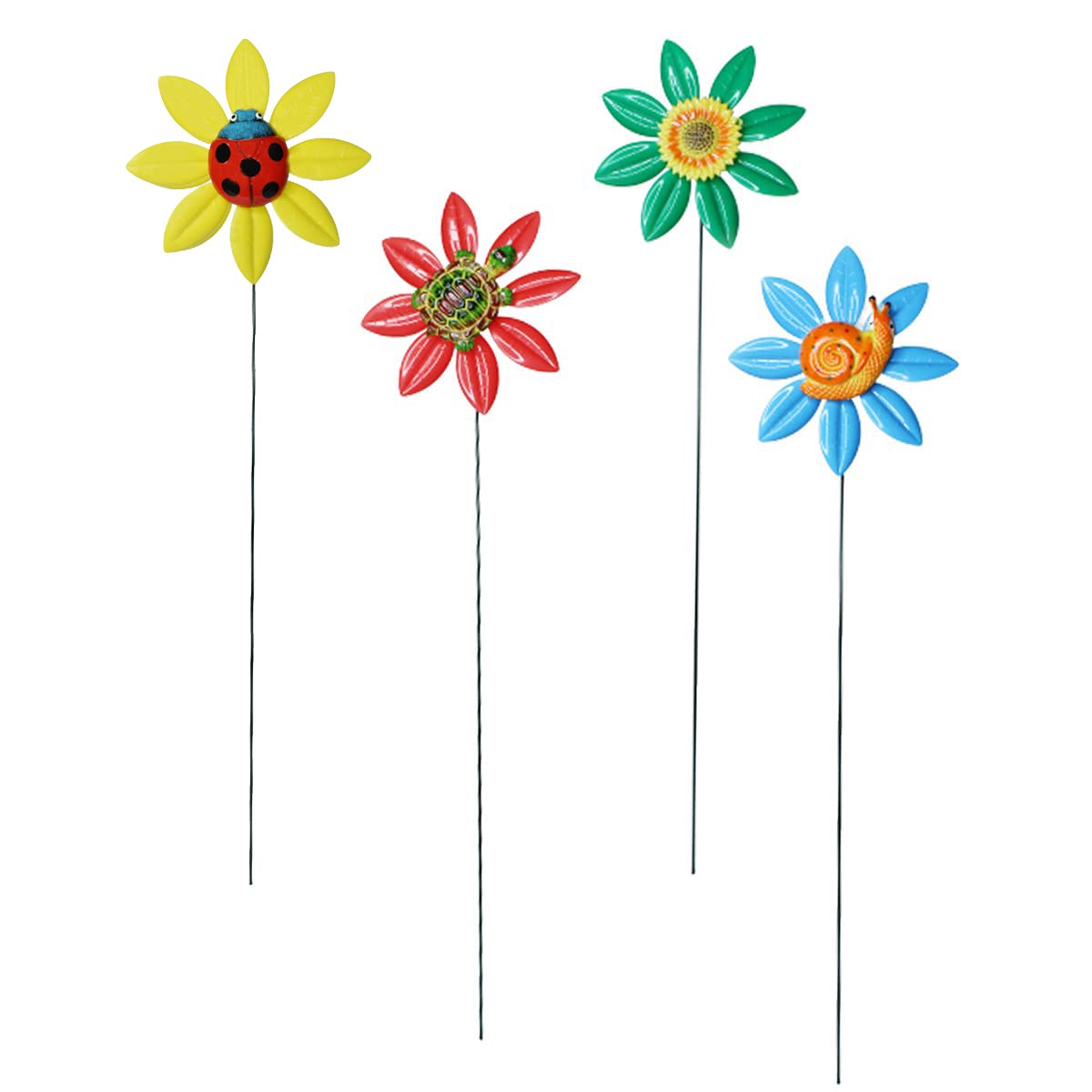 Wonderland PVC & Metal Fan Flower Garden Decoration Outdoor Stakes(Yard Plant, Lawn Décor, Garden décor, Outdoor Decor Stick) Multicolor (B08NZXTT9B) Amazon Price History, Amazon Price Tracker