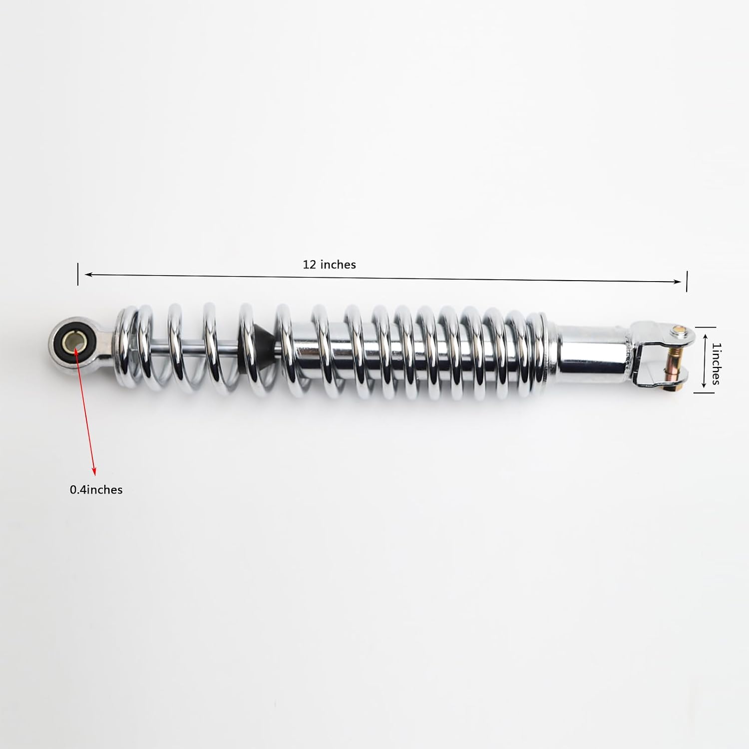 Minho Motorcycle Rear Shock Assembies Compatible with Chinese GY6 Motorcycle Scooter Moped Jonway YY125T-12,JMstar Eagle Falcon,Roketa MC-04 Fiji,Roketa MC-03 Tahiti