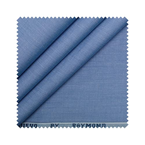 Image of Raymond 100% Cotton Fabric (All Weather Fabric, Unstitched Premium Fabric, Solid, Less Wrinkles) (Dark Blue, 3.5 Meters for Kurta Pajama)