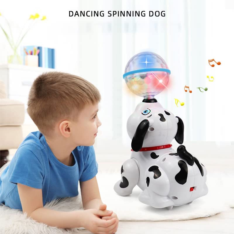 Image of LED Flashing Light and Music Toys for Kids 1+ to 5+ Year | Babies Real Actions Best Birthday Christmas Gift Indoor Fun Activities (Dog)