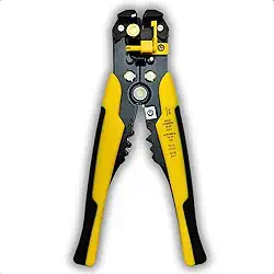 Alicate Multifuncional PRO 3 em 1 Decape Crimpe e Corte Fios com Ajuste Fino Ferramenta para Eletricista