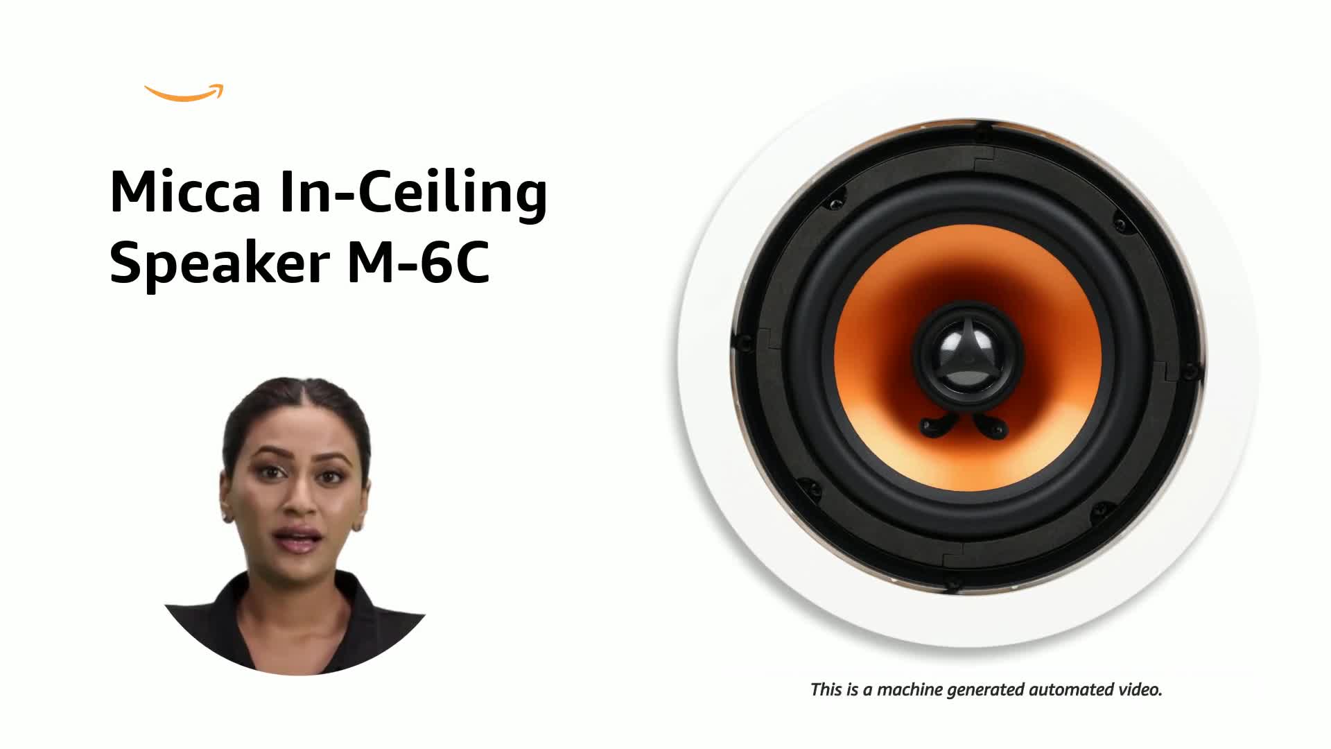 micca M-6C 6.5 Inch 2-Way in-Ceiling in-Wall Speaker with Pivoting