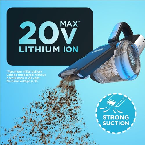 BLACK+DECKER dustbuster PIVOT VAC Handheld Vacuum Cordless, Hand Vacuum for Dorm, Car and Home, Portable with Crevice Tool and Pivot Nozzle (BDH2000PL) - Image 6