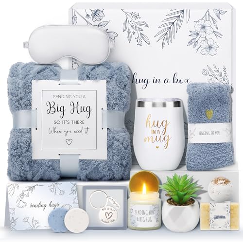 Sympathy Gift Baskets Sympathy Gifts for Loss of Loved One Hug in a Box for Women Mothers Day Gifts Basket Condolence Basket Miscarriage Care Package for Women Thinking of You Gift