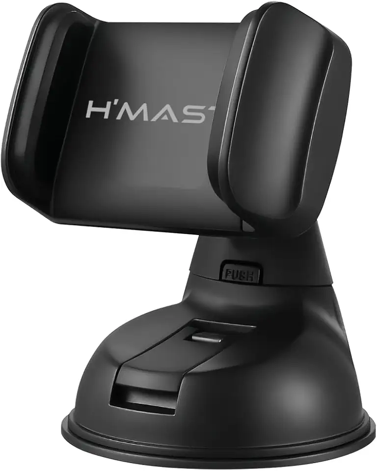 H'MASTON Suporte Veicular para Celular com Ventosa Rotativa à Vácuo Rotação 360° Universal para Smartphones de 4 a 7 Polegadas