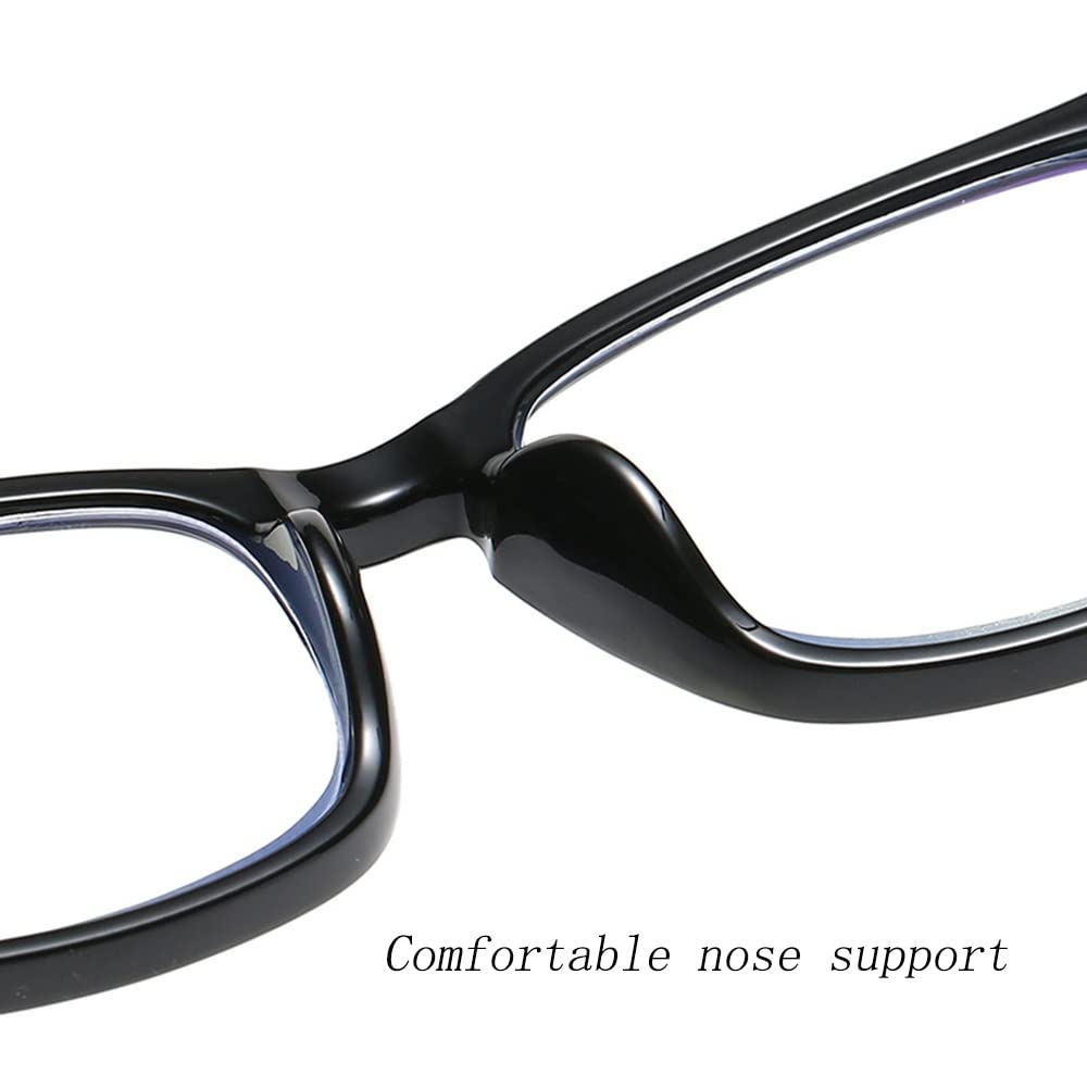 FREAZE Retro Lesehilfe Brillen Anti Blaulicht Lesebrille Anti Rays Computer Brille Für Damen Herren Fashion Brille Lesehilfe Ultraleicht 1.0X,1.5X 2 Stück (Color : Transparent, Size : +3.0)