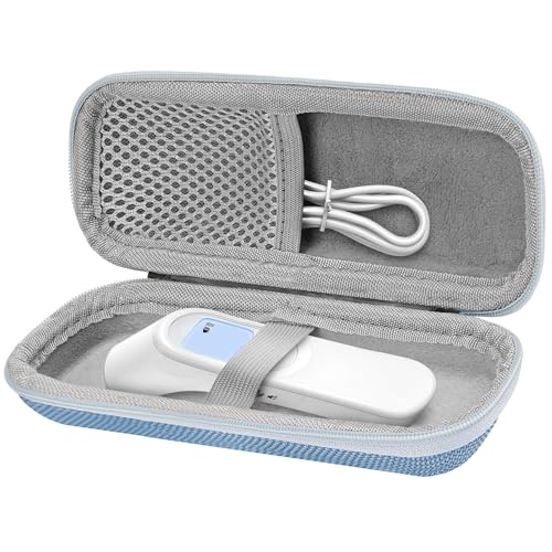 Étui pour thermomètre infrarouge contre la poussière - Boîte rigide de voyage bleue